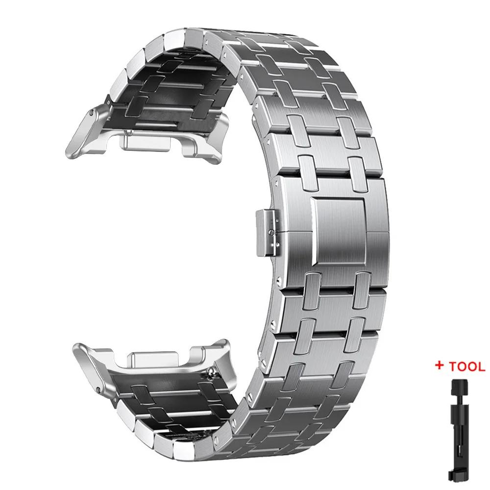 

Luxury Stainless Steel Strap for Samsung Galaxy Watch 8 40mm 44mm 8Classic 46mm 316L Metal Band for Galaxy Watch Ultra 2025 47mm Galaxy Watch 8 44mm