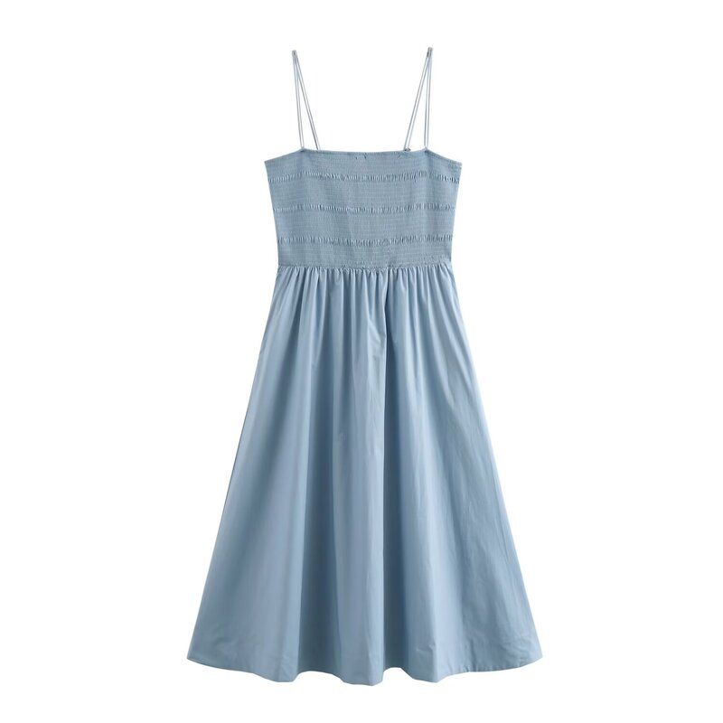 Fashion Style 2024 Summer New Arrival Women's Clothing Temperament Wild Splicing Sling Tube Top Dress 123165700
