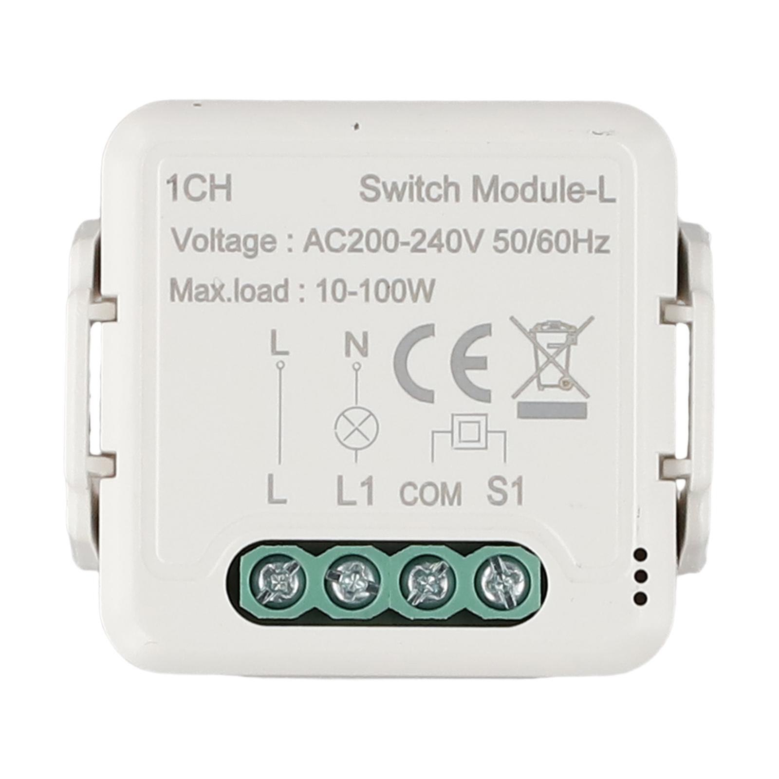 

No Neutral Required Smart Light Switch Lighting Automation Schedule Smart Control Voice Control Function ABS Material For Tuya A