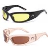 1/2pcs Trendy Designed Moon Rectangular Sunglasses Women Men Outdoor Cycling Sports Sunglass Vintage Hip Hop Punk Sun Glasses