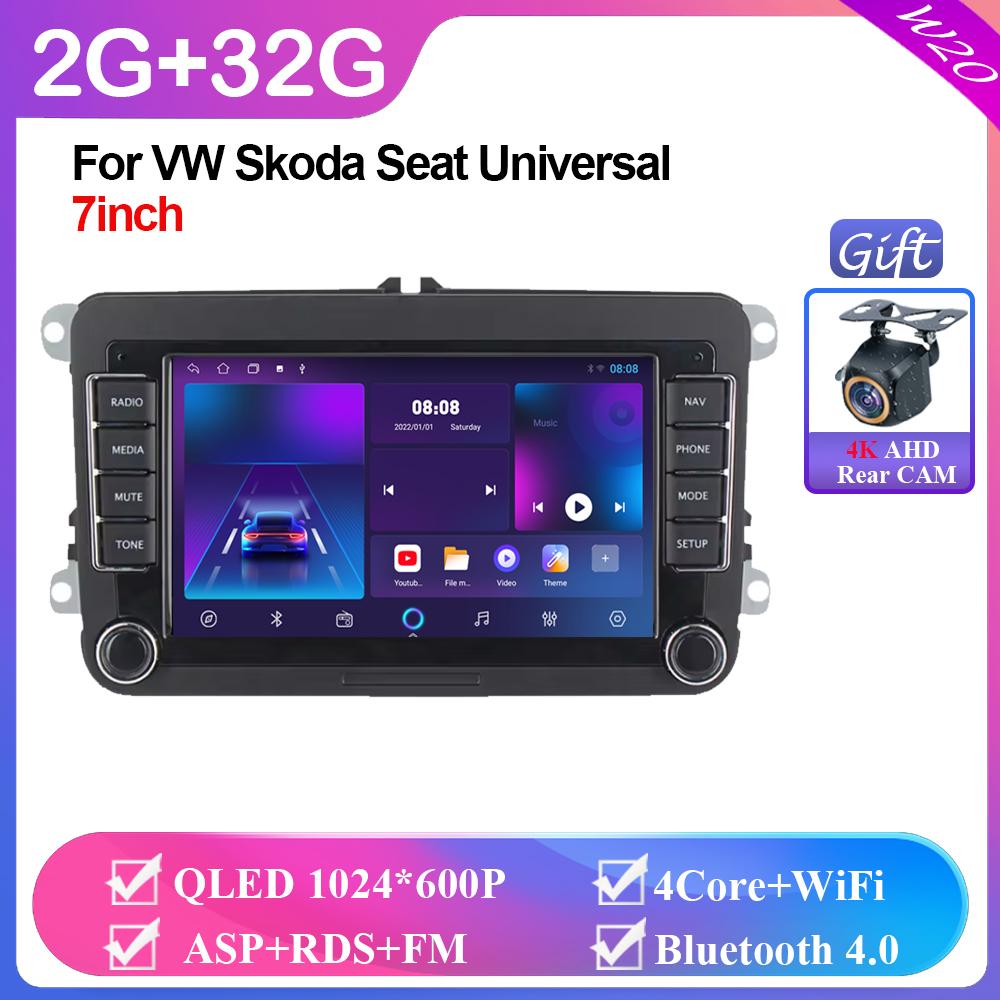 

Автомобильное радио с Android 11 7 дюймов для VW POLO GOLF 5 6 Plus PASSAT B6 Jetta Tiguan Touran Sharan Scirocco Caddy Seat Leon Altea Fabia