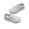 Stepping On Shit Feeling Leather Little White Shoes Women's Models 2025 Autumn New Popular Versatile Thick-soled Heightening Soft-soled Sports Boa