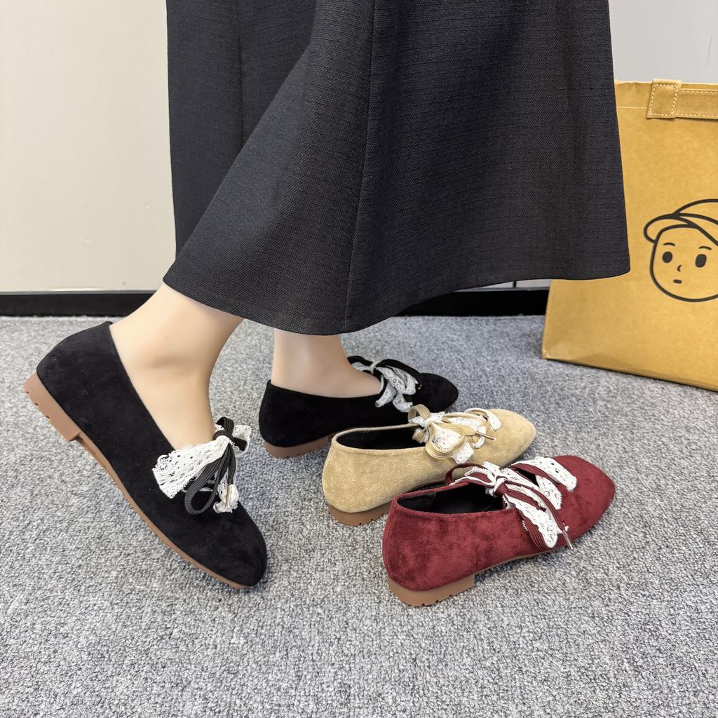 Square Head Retro Design Single Shoes Female 2025 Spring New Fairy Style Ballet Evening Shoes Korean Version Mary Jane Shoes