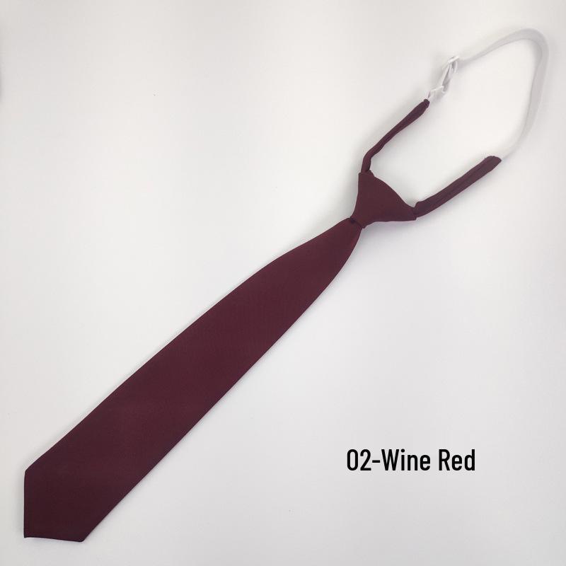 Navy Blue Solid Color Tie for Men and Women - JK Sailor Suit Style