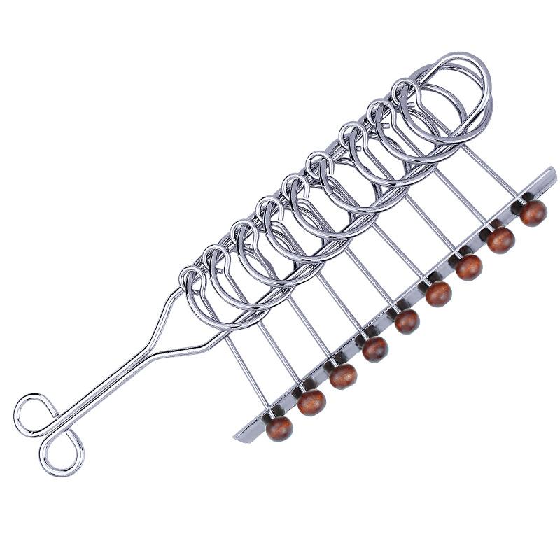 China Ring Metal Puzzle Game - Children's Intelligence Puzzle Game Logic Training Toy Leisure Stress Relieving Gyro Toy