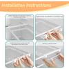 Undershelf Fridge Organizer,Extra-Deep Pull-Out Drawer for Cheese,Meat,and Produce,Ideal for Refrigerators Under 0.6",Send Goods from Local Warehouse
