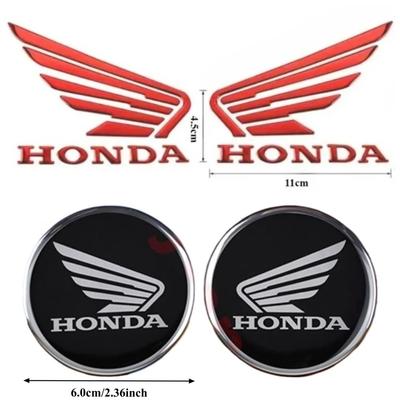3D Flying Wing Rubber Round Label Set Motorcycle Decoration and Modification Accessories StickersPCX125PCX160CBRCBR650R