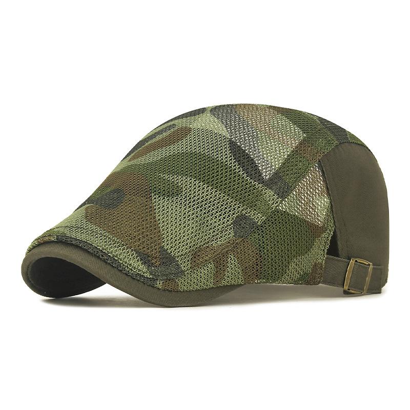 Outdoor Casual Sunshade and Sun Protection Mesh Front Hat Light and Breathable Camouflage Baseball Hat