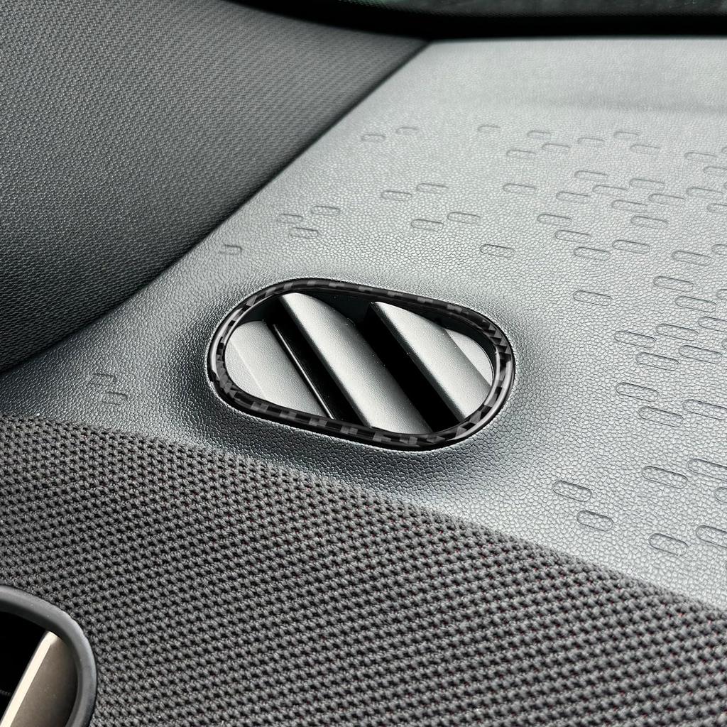 AIRSPEED Carbon Fiber Interior Dashboard Side Air Vent Sticker for Mini Countryman U25 Customizable Interior Garnish for the Stylish and Tape Included