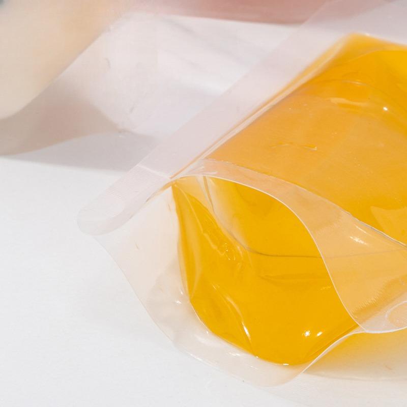 100pcs Independence Beverage Bags Transparent Self-reliance Suction Nozzle Bag Disposable Thickening Milk Tea Fruit Juice Packaging Sealing Bags
