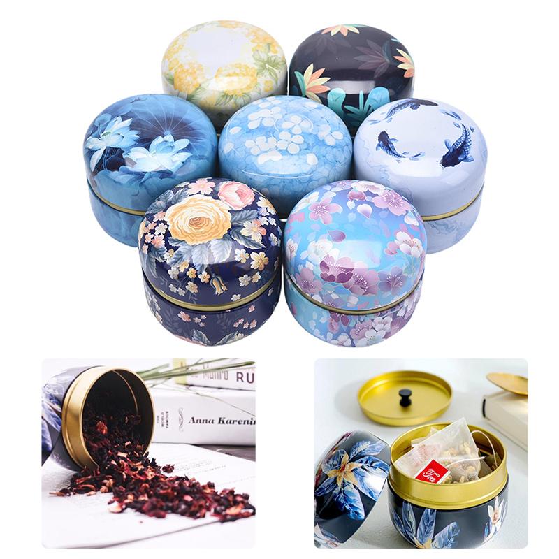 Teedose aus Eisen, zarte kleine Teedose im japanischen Stil, Aufbewahrungsbox für Zuhause