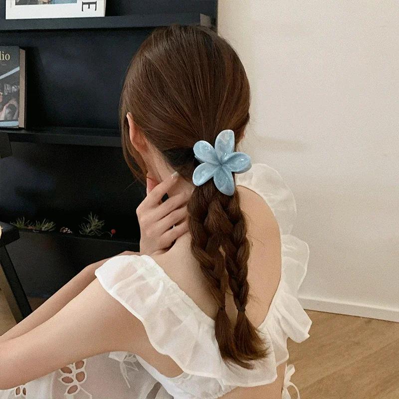 Flower Hair Claws Summer Beach Women Travel Hair Clips Bohemian Hairpins Girl Female Fashion Hair Accessories Barrettes Headwear