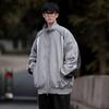 Japanese Men's Y2k Tracksuit Grey Blazer Bomber Varsity Jacket Coat Streetwear Pilot For Men Korean Clothes Style 2023 Techwear
