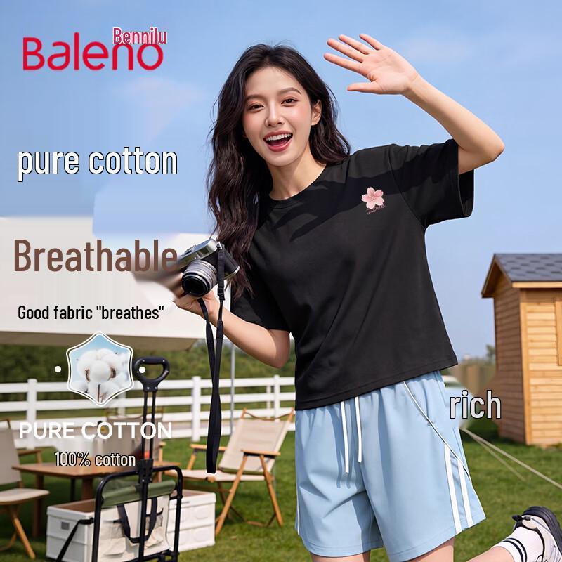 Baleno Women s Casual Cotton Short Sleeve T-shirt XL