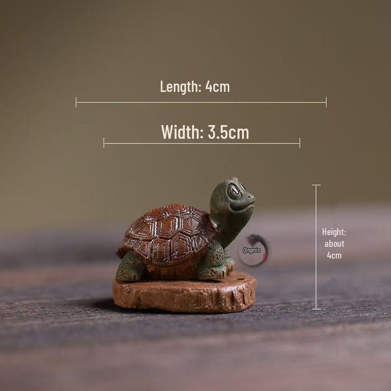 Yixing Zisha Turtle Tea Pet & Incense Holder Ornament