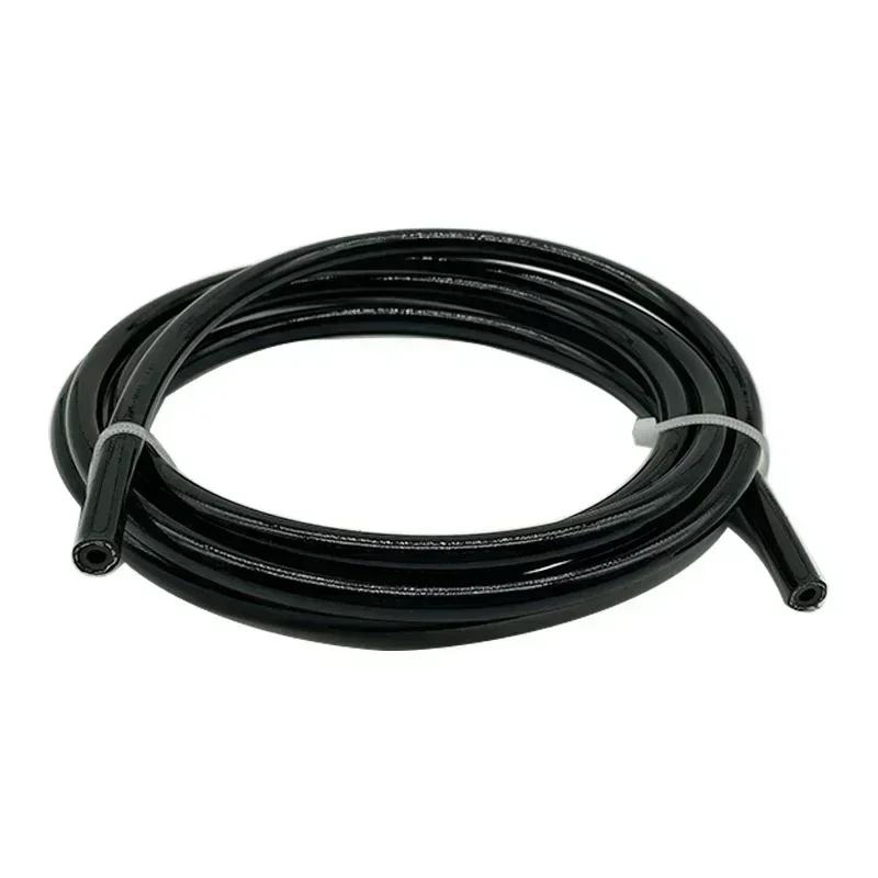 

1/2/3/4/5M AN3 Motorcycle Braided Stainless Steel Nylon Brake Line Hose FLUID HYDRAULIC Hose Brake Line Gas Oil Fuel Tube Pipe Black 1M