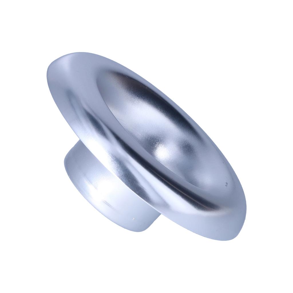 4in Cold Air Intake Turbo Horn Velocity Stack Adapter Dekoration CNC Aluminium Auto Zubehör Silber