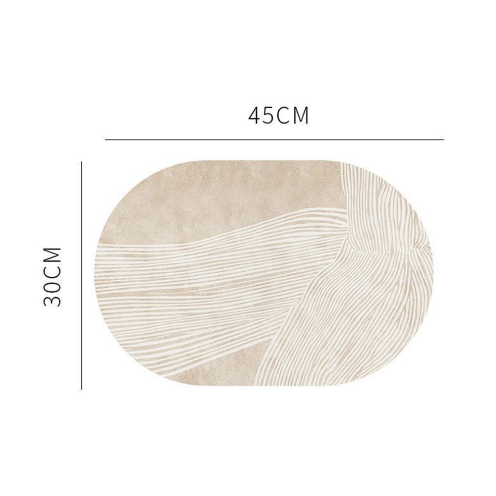 Soft Leather Table Mat Smooth Wear‑resistant Dinner Mat Decorative Pad Tableware Placement