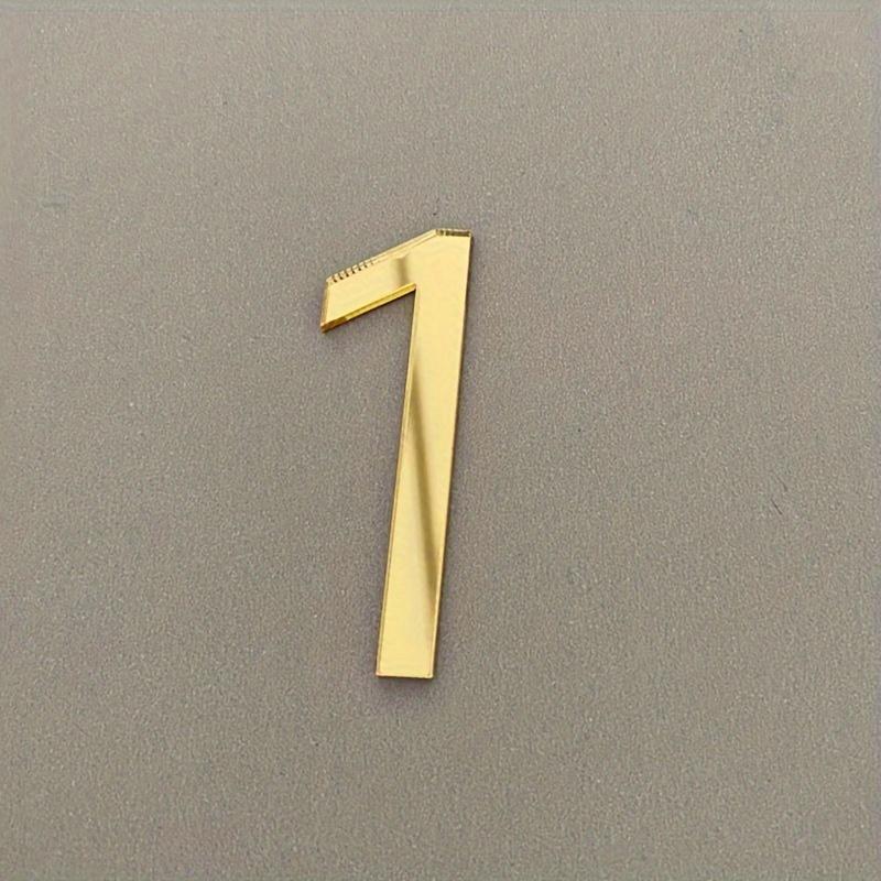 

1 шт. Современные акриловые номера домов - Наклейка на почтовый ящик для самостоятельной установки на дверь, не требует питания, простая установка наклейкой для современного отображения адреса дома 10*6.6cm（3.93*2.59in）