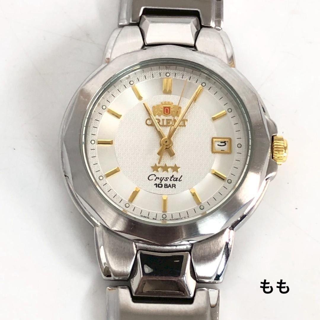 [Operation confirmed] ORIENT Orient Crystal Three Star Men s Watch Automatic Winding Gold Silver Combination