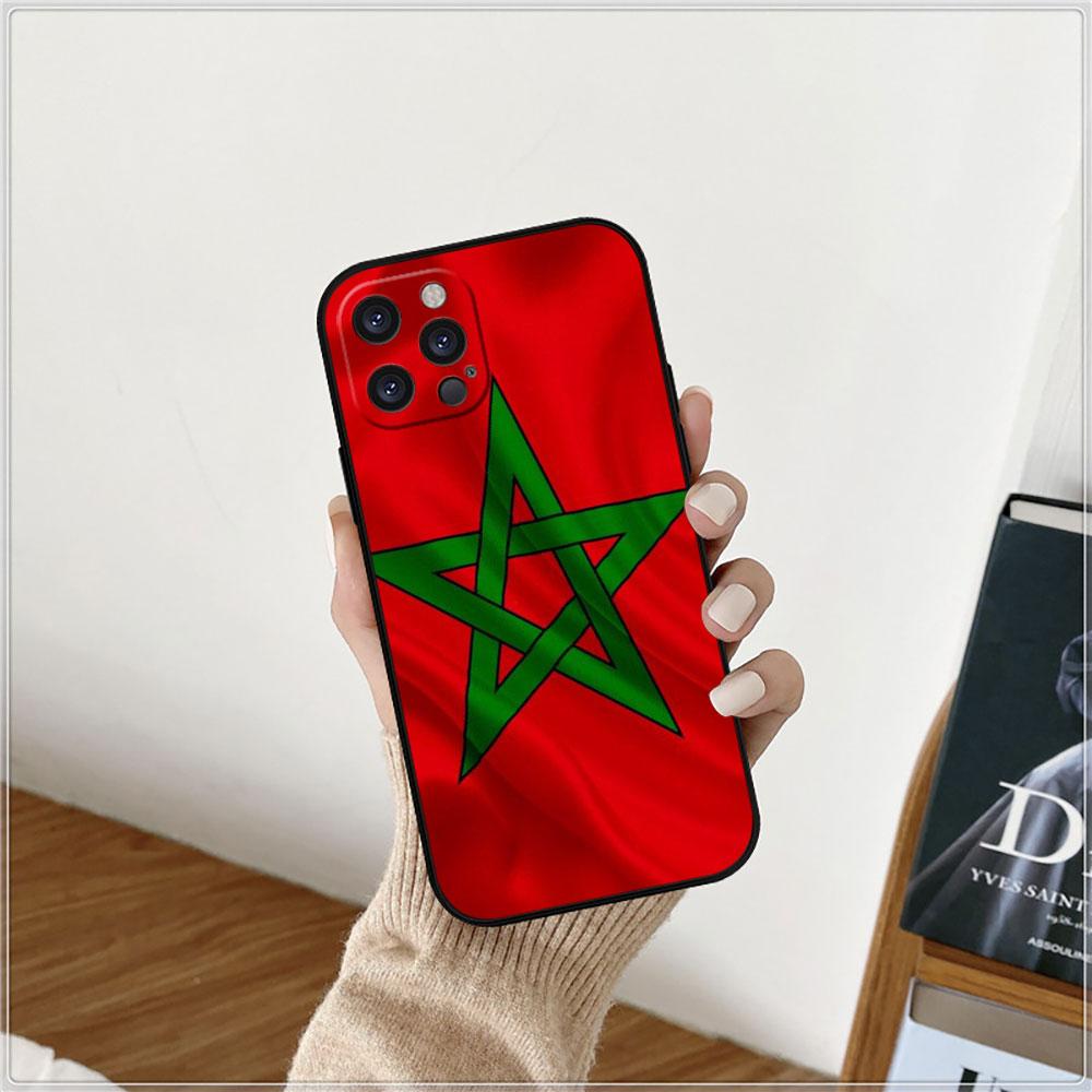 Moroccans Morocco Flag Passport Phone Case For Apple iPhone 15 14 16 13 12 11 Pro Max Mini 8 7 XS XR SE Shockproof Back Cover