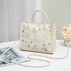 New spring popular printed small square bag simple portable shoulder bag