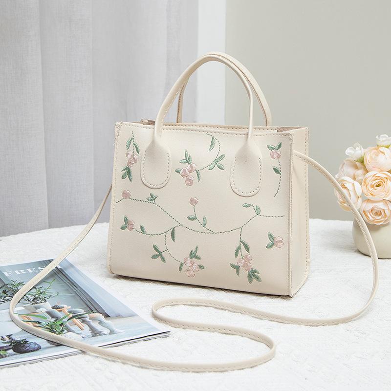 New Spring Popular Printed Small Square Bag Simple Portable Shoulder Bag