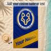 Beach TowelLeicester City Custom Name Text Personalized Soft Towel for Beach Pool Indoor Home Decor Gift