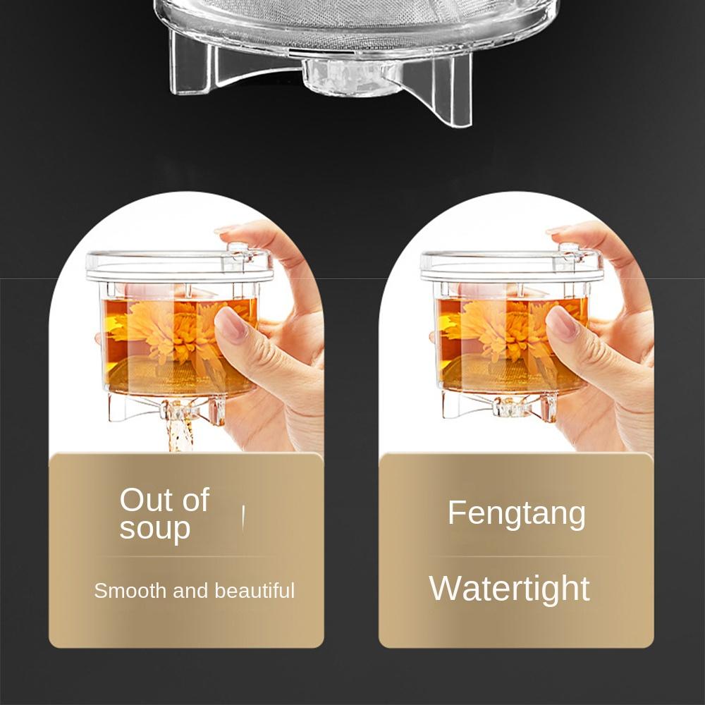 Separation Transparent Tea Maker Heat-resistant Clear Tea Pitcher  Loose Tea