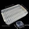 Large Capacity Fuse Beads Organizer 60 Small Boxes Clip Closure Bean Storage Box Multi-Functional 221 Color Labels