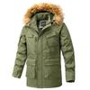 2026 New Winter Men Long Coat Military Fur Hood Warm Tactical Bomber Army Korean Thick Multi Pockets Overcoat Male Warm Parka