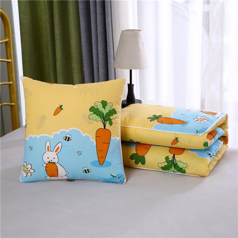Convertible Pillow Blanket: Backrest, Quilt, Cushion for Sofa, Car, or Office Nap - Ideal for Spring/Summer.