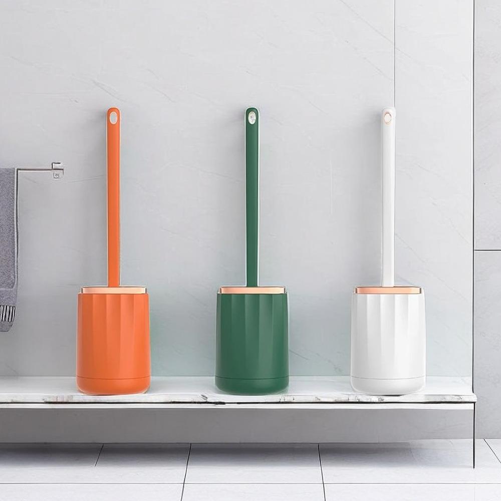 Household Silicone Toilet Brush Set Ultra Clean Toilet Brushes WC Multi-functional No Dead Corner Home Use Bathroom Accessories