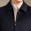 Men's Cashmere Blend Detachable Goose Down Liner Wool Coat