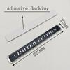 3D Metal Car Sticker Logo LIMITED EDITION Badge Emblem Decals Auto Universal Sticker Accessories