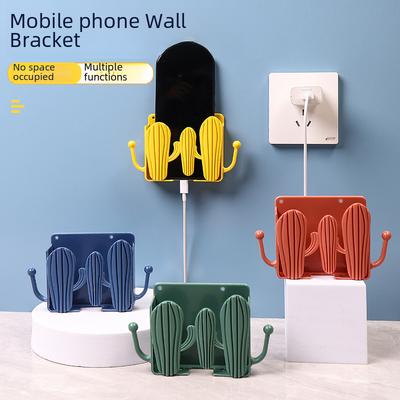 Stojan na odkladanie kaktusov Prilepovací držiak na nabíjanie mobilného telefónu Držiak Kľúčenka Držiak na stenu Praktická polica na stenu Hotelový univerzálny