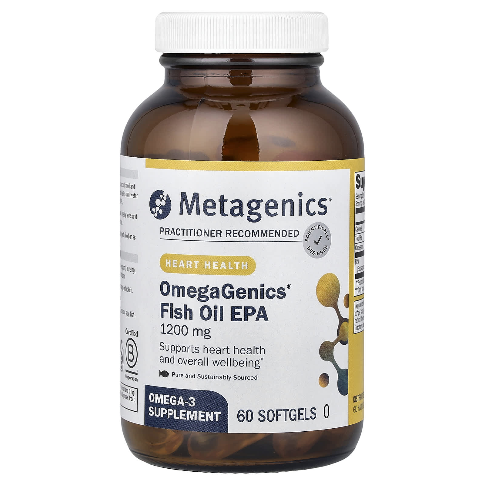 

Omegagenics®, Fish Oil Epa, 1,200Mg, 60 Softgels