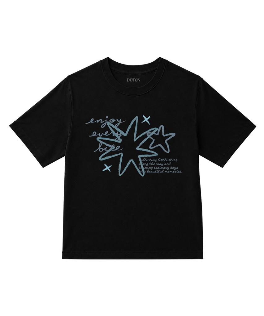DOTON Sketch Star T-Shirts (Black)