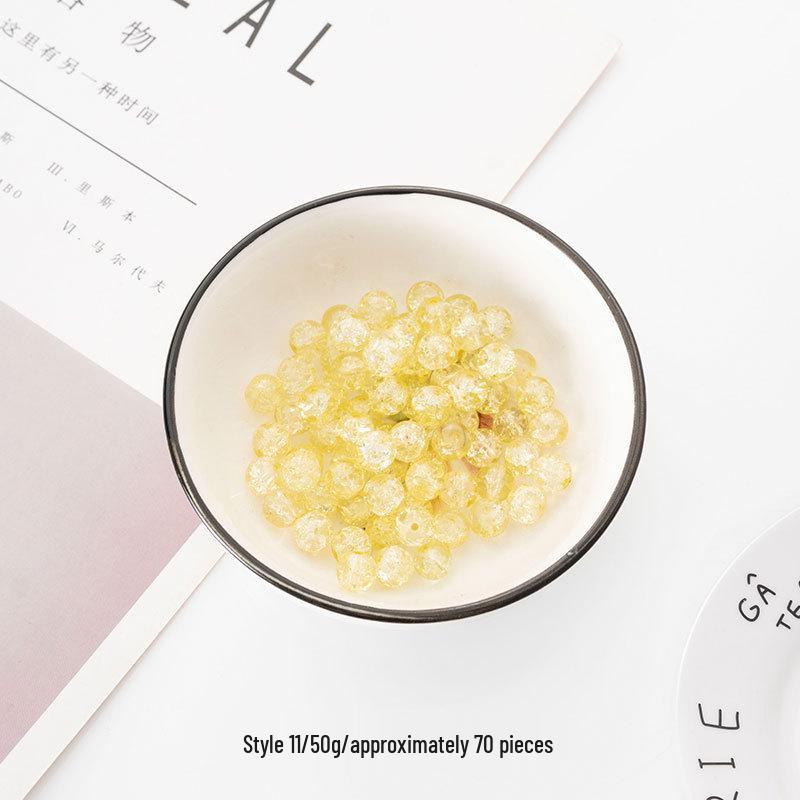 6.5-10mm Multicolor Glass Beads for DIY Bracelet and Necklace Jewelry Making