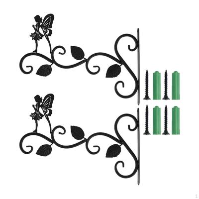 Hanging Hook Wall Mounted 2x Decorative Bird Feeder Er Flower Leaf Shape Durable Hanger Hooks Stand