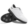 Men's Large Non-slip Spiked Golf Shoes, Size 39-49, Black/White Comfortable Training Footwear