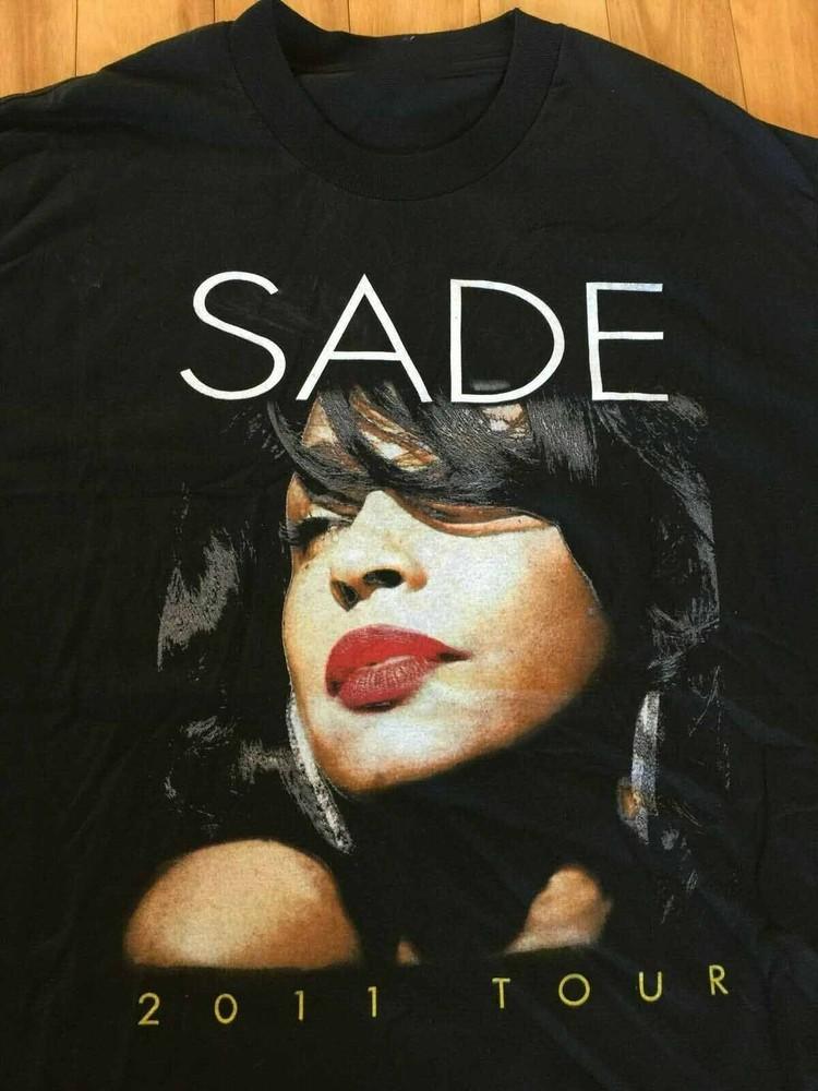 Винтажная футболка с концерта SADE 2011 года Черная Унисекс Хлопок Все размеры CC79 Унисекс футболка S