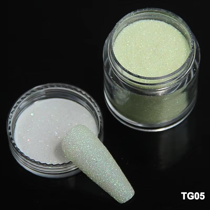 3,5g Paillettes Iridescentes Sucre pour Ongles Coloré Candy Coat Poudre Pigment Pour Manucure Effet Sucre Poussière Brillante Décorations Nail Art