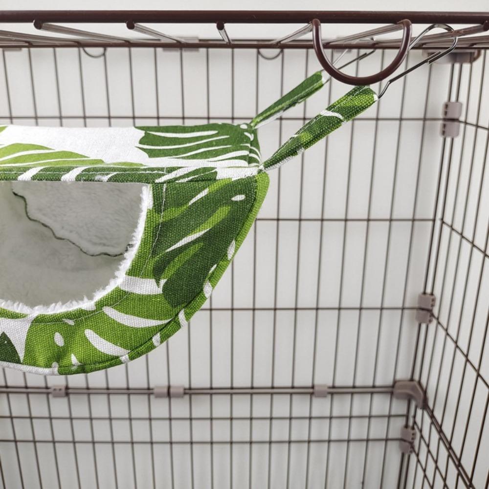 Printed Ferret Hammock Cage with Hooks Hamster Bed Hamster Hammock For Guinea Pig Hideout Mouse