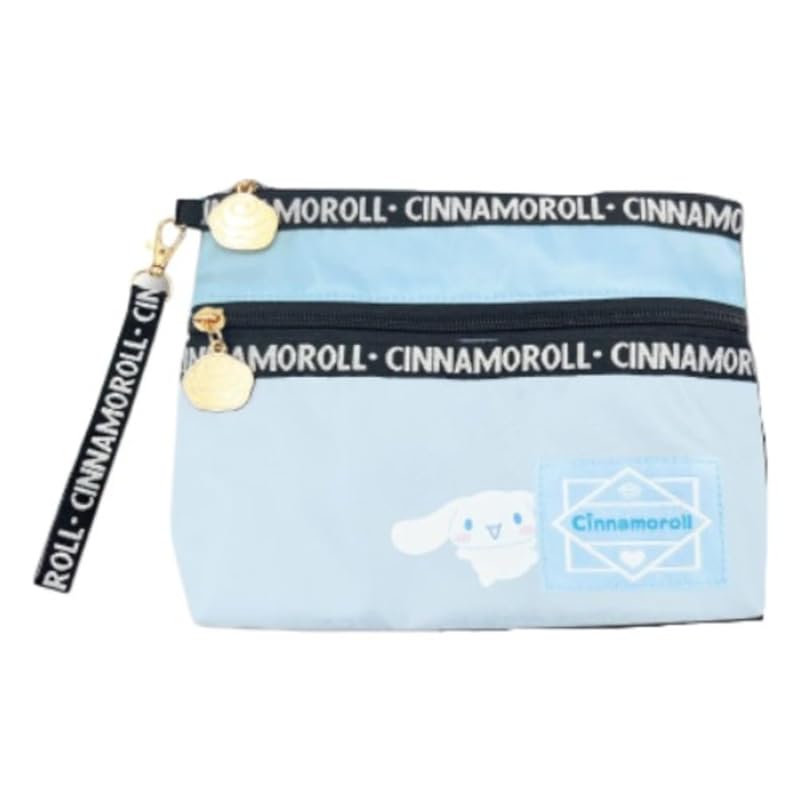 

Двойной карманный мешочек Hatayama Shoji с логотипом на ленте Cinnamoroll В16×Ш24×Г6 см 64202313