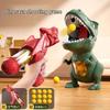 Tyrannosaurus Rex Dart Blaster Toy, Soft Bullet Shooting Gun Set For Dinosaur Battle Play, Family Interactive Puzzle Toy