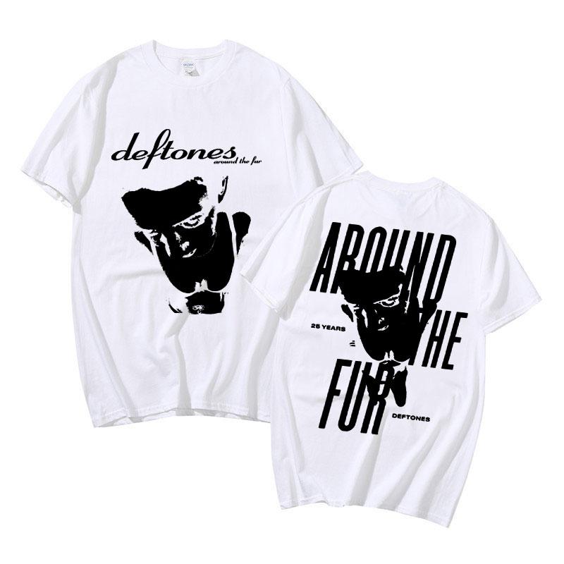 Edition Deftones Unisex Tshirt Around The Fur Tshirt Adrenaline T Shirt Deftones Print High Quality
