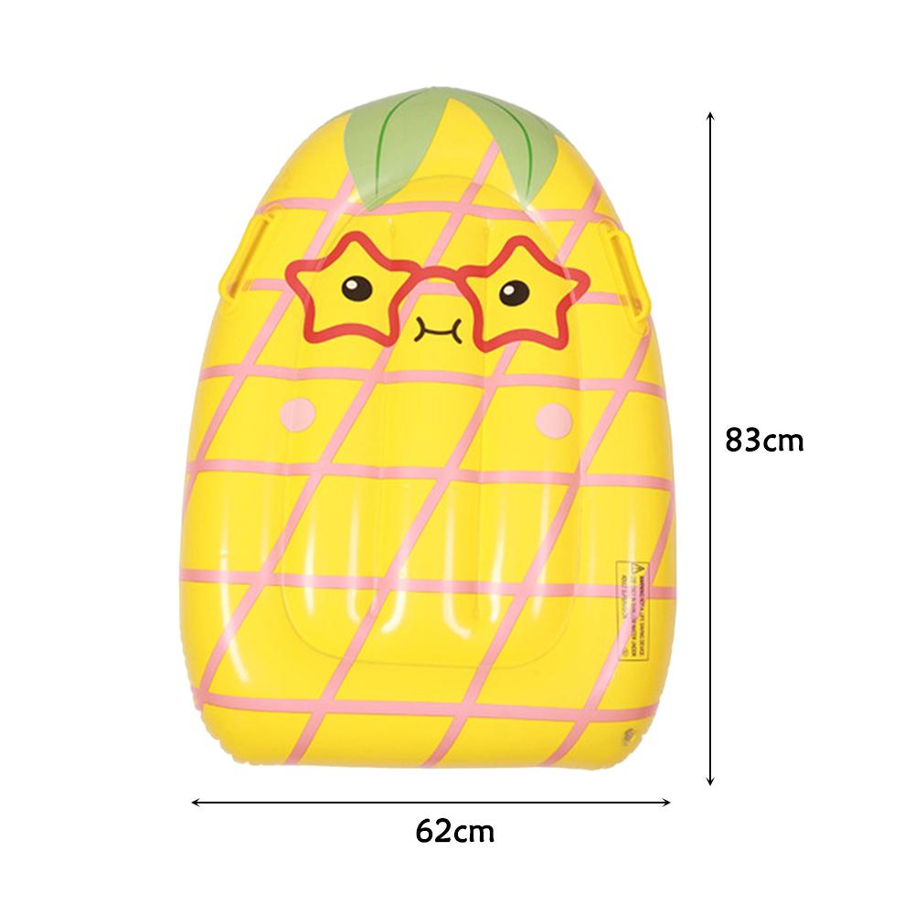 Children Inflatable Floating Row PVC Cartoon Unicorn Fruit Pattern Water Hammock Swimming Pool Air Mattress Water Sport Play Toy