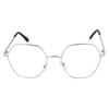 Dervin Clear Lens Hexagon Spectacle Frame for Men and Women (Large Size) - Pack Of 1