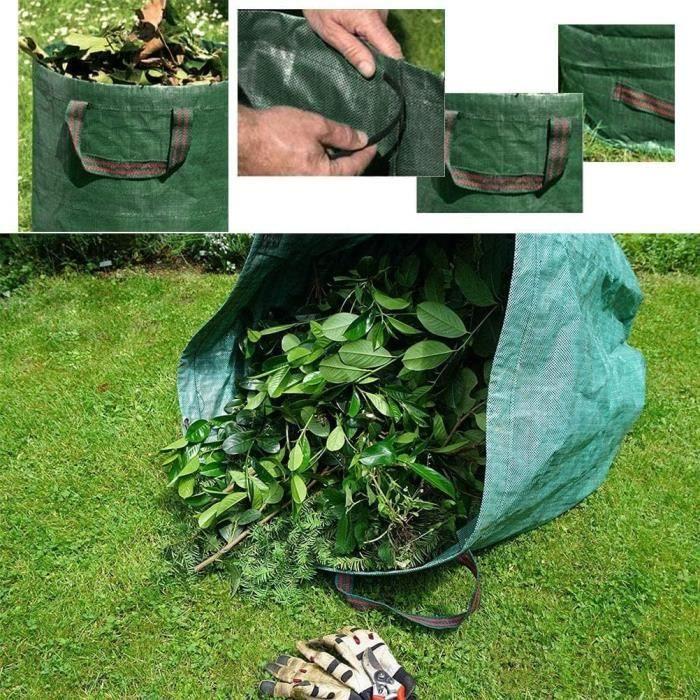 Sac à déchets de jardin - Pop Up 272L - Avec poignées - Pliable et autoportant - Lavable